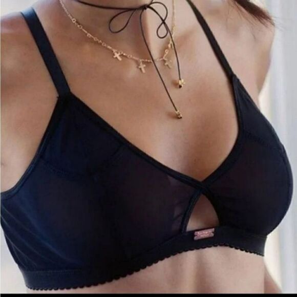 Daydream Nation Onyx Bralette Small Black NWT - Picture 1 of 3